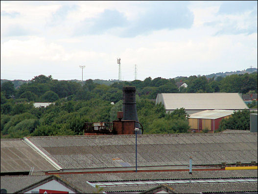 Old cupola melting furnace stack of Progress Foundry