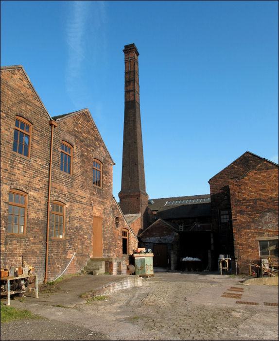 in the centre, by the chimney, is the boiler house.
