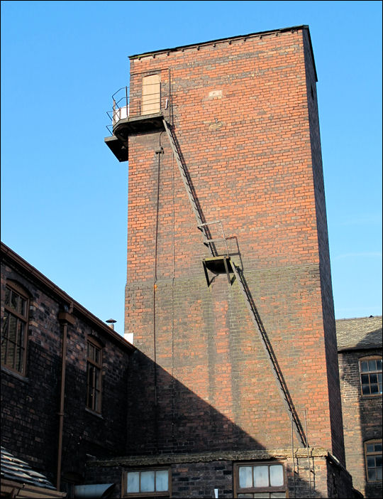 The mangle (drying tower) - about 80 foot tall