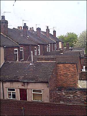Rear of the terraced housing 