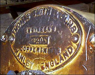 Thomas Smith and Sons - Engineers - Coppersmith - Hanley England