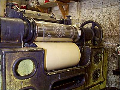 transfer printing machine at Burgess Dorling & Leigh, Middleport 