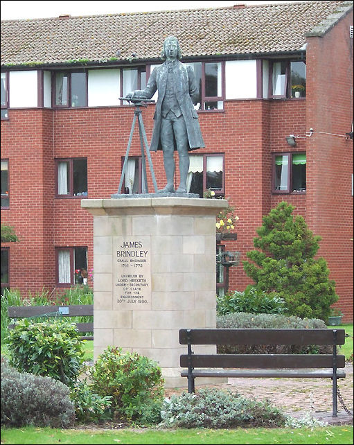 Statue of James Brindley - canal engineer