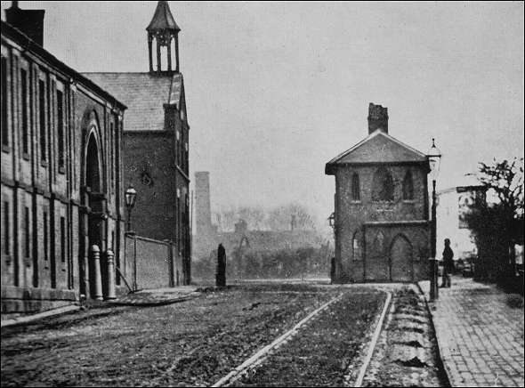Waterloo Road - Cobridge - showing the toll booth c.1870
