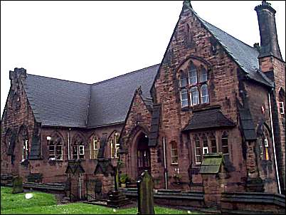 Scott also did the school behind the church - paid for by Herbert Minton