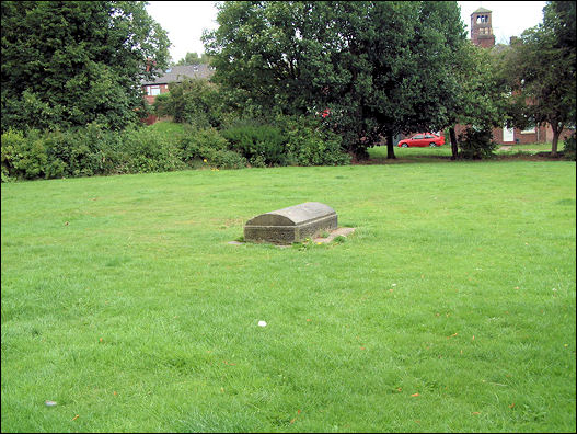 Grave of a past vicar of St. Paul's