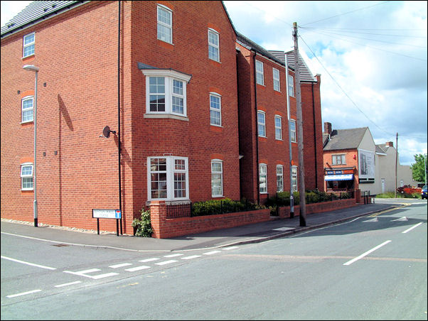 Apartments on the corner of Whieldon Road and Smithpool Road
