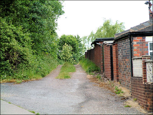 The track which led around Great Fenton Farm