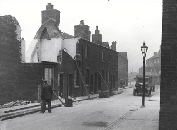 Normacot Road looking west. Wheat Sheaf in distance on left. 1938 