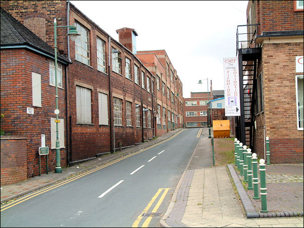 Morpeth Street from Normacot Road - Shows Albion Works