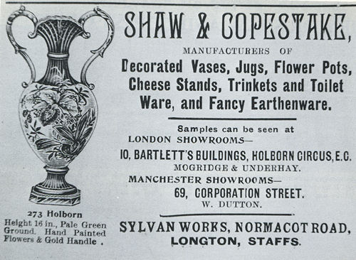 Shaw & Copestake Advert