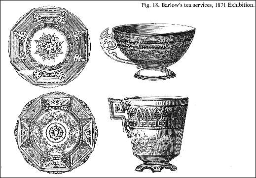 Fig 18. Barlow's tea services, 1871 Exhibition
