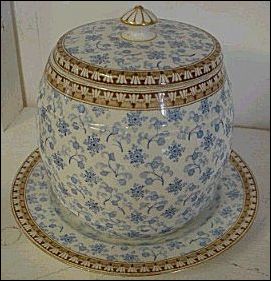Biscuit Jar and plate made by Brownfield & Son