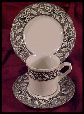 Cup,saucer and plate made by J & G Meakin called `Renaissance`.