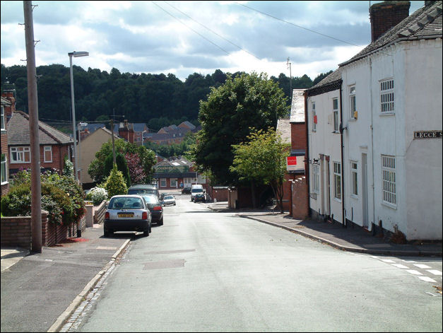 Top of Occupation Street - looking down towards London Road and Stubb's Gate 